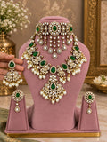 Statement Dark Green Bridal Choker Set