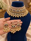 Utsav Dark Green Bridal Choker Set