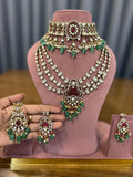 Ragini Ruby Bridal Set - full set on mannequin