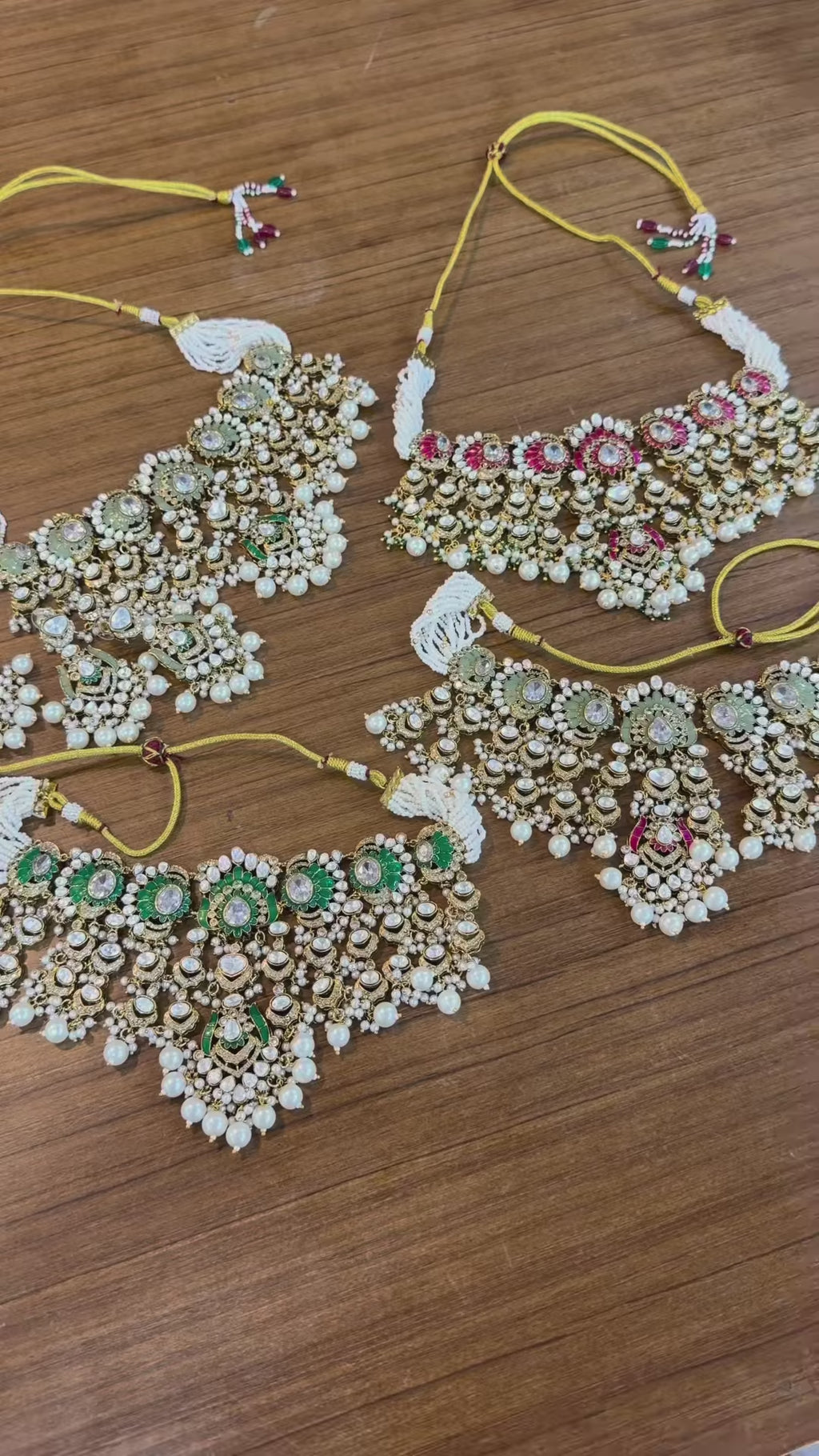 Ruby Drop Pearl Kundan Polki Choker Set