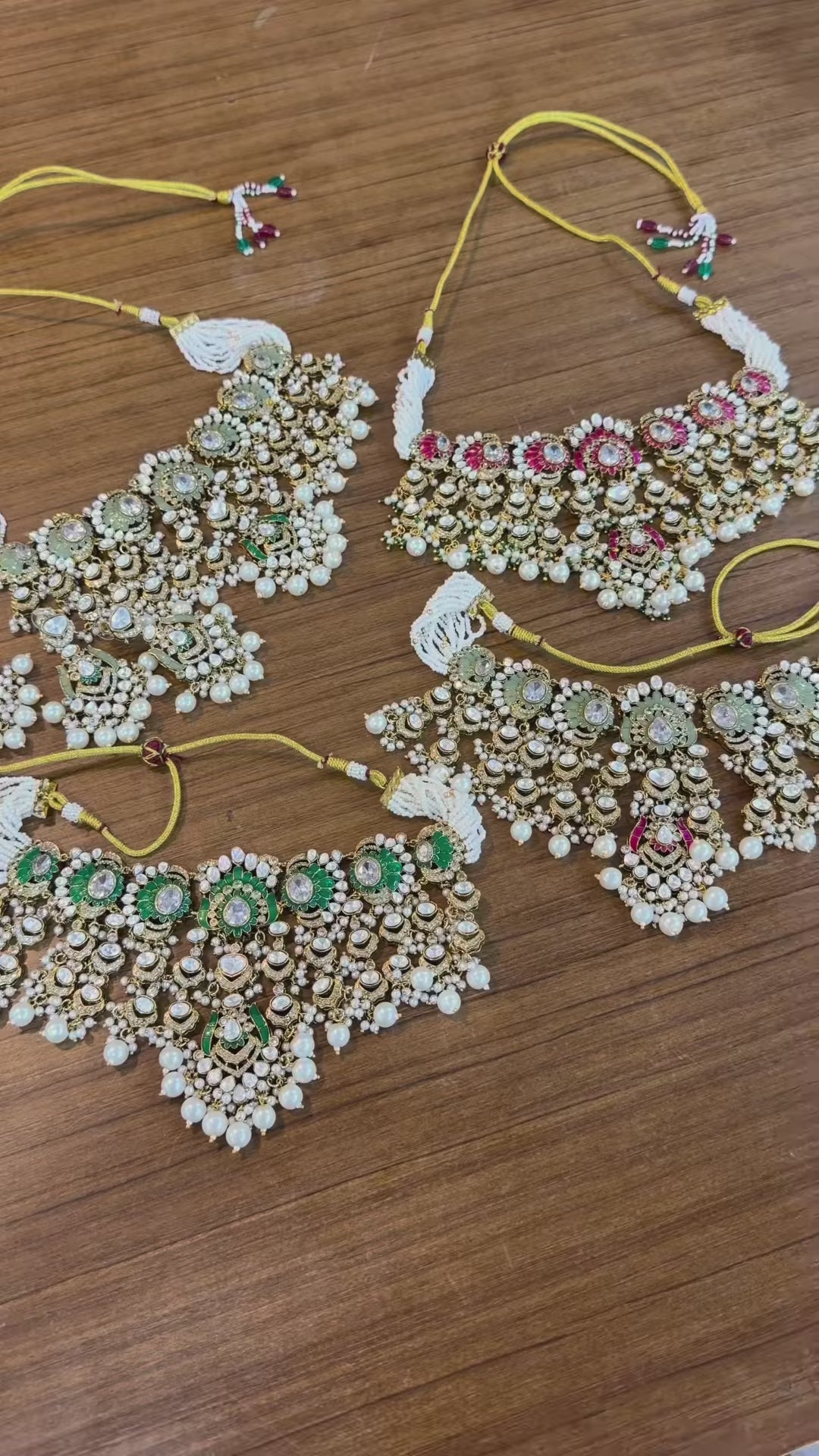 Ruby Drop Pearl Kundan Polki Choker Set