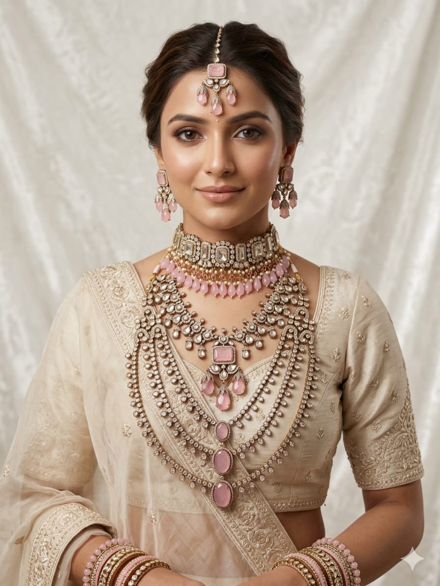 Ganesh-Jewellery-premium-polki-haaram-for-brides
