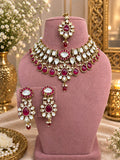 Heirloom Ruby Kundan Polki Choker Set with Maang Tikka - Kundan Polki Bridal Jewellery by Ganesh Kundan & Polki