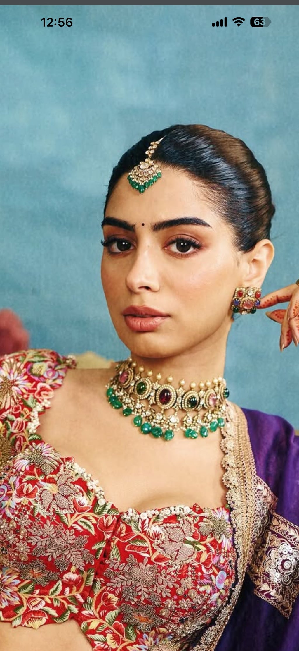 Premium Artificial Kundan Polki Bridal Choker Set