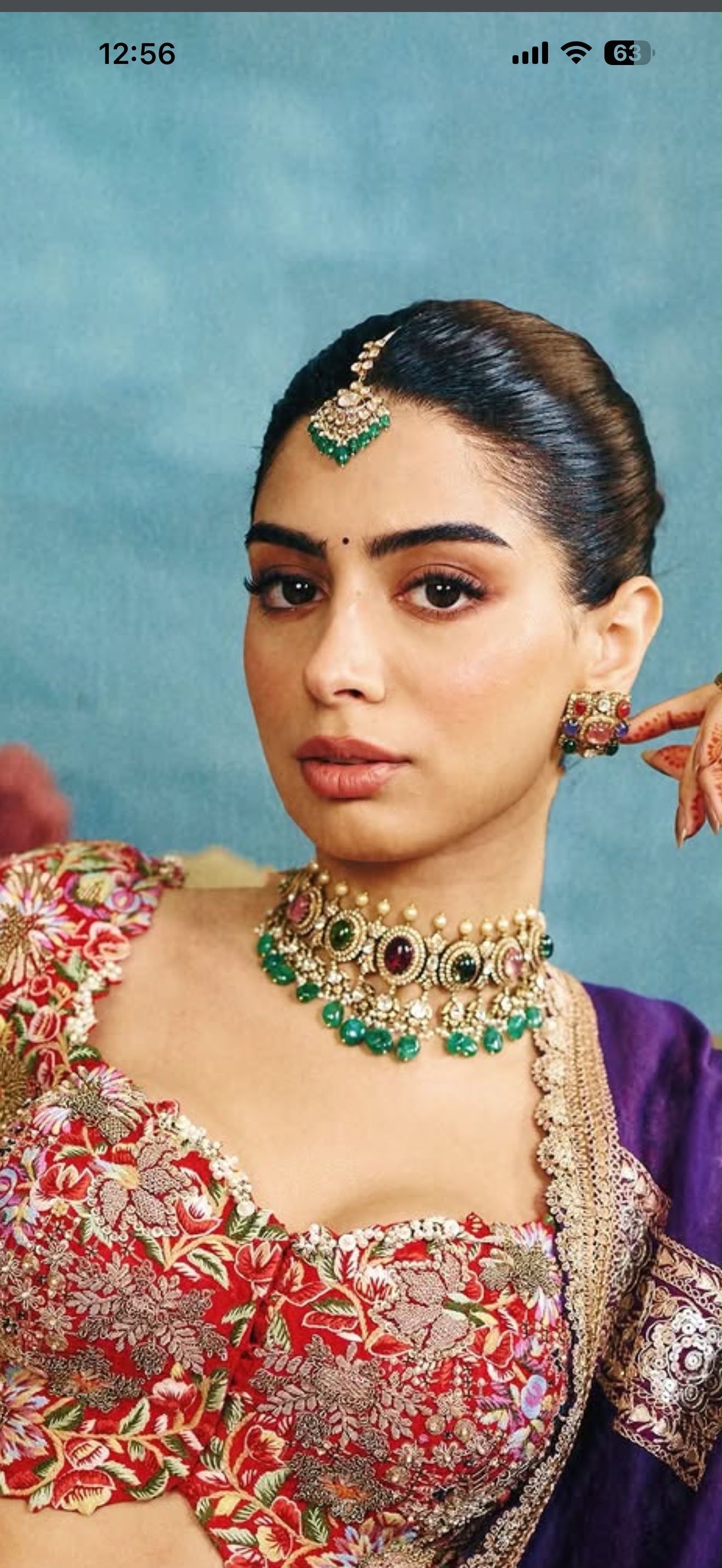 Premium Artificial Kundan Polki Bridal Choker Set