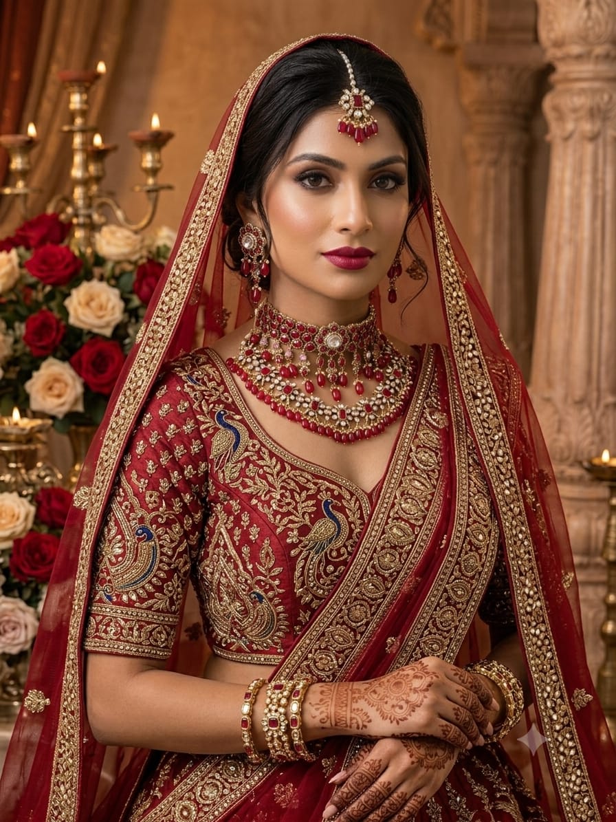 Artificial Polki Wedding Jewellery Set for Bride