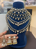 Ganesh-Kundan-Polki-Bridal-Jewellery-Set-Multi-Layer-Necklace